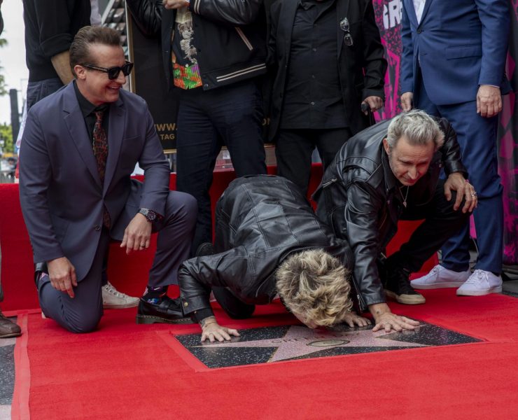 Green Day deja su huella en Hollywood con estrella en el Paseo de la Fama