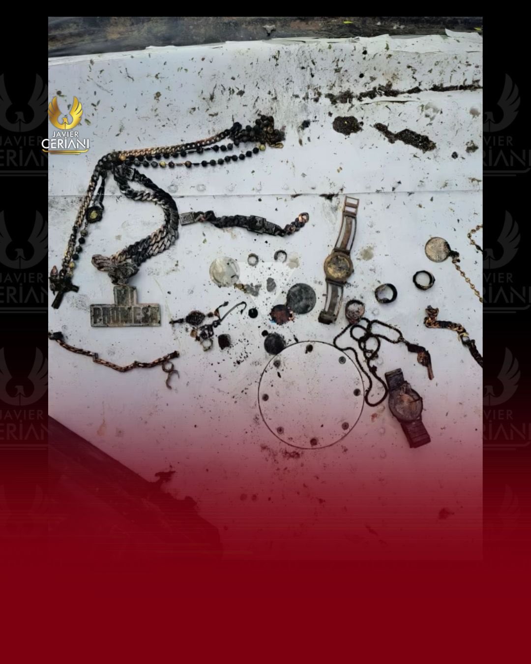 Foto de pertenencias de Yeison Jímenez