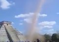 Remolino en la pirámide de El Castillo se vuelve viral
