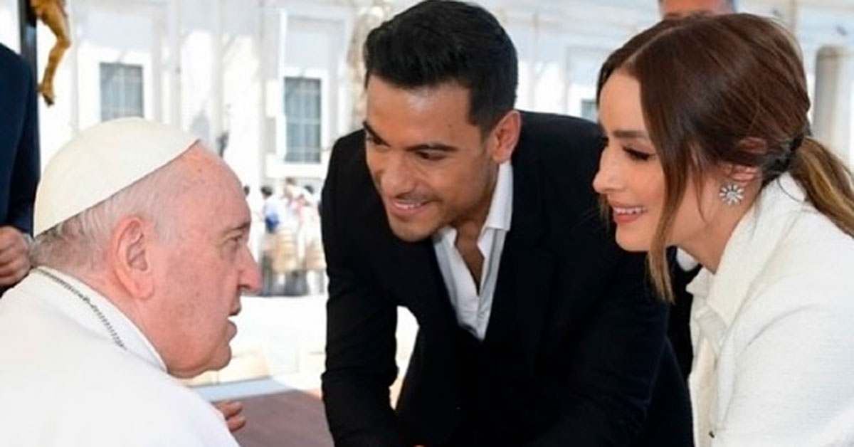 Artistas y celebridades que recibieron la bendición del Papa Francisco